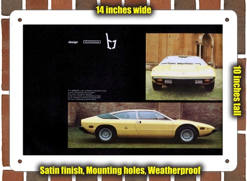 Metal sign 1976 lamborghini - sign,