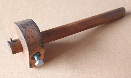 Vintage wooden mortice - vintage, marking
