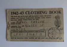 1942-43 WWII CLOTHING RATION