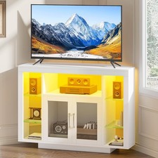 Corner TV Stand Cabinet LED