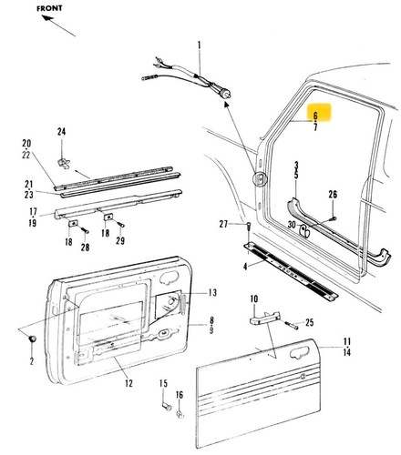 Honda n600 z600 front - front, door