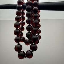 Round Cherry Amber Bakelite