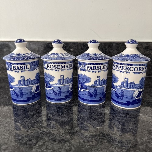 Spode blue italian lidded - blue,