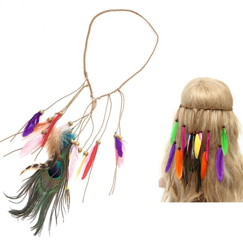 Indian feather elastic - feather,