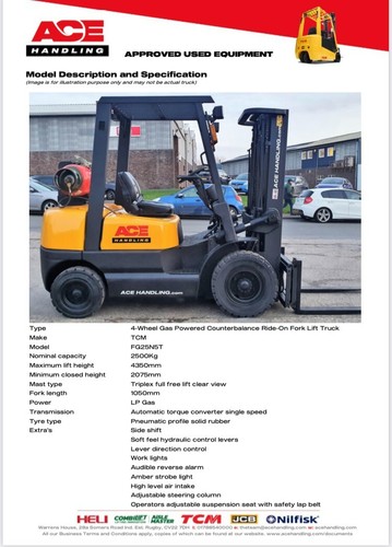 Tcm fg25 2500kg container - 2500kg,