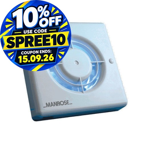 Manrose extractor fan toilet - extractor,