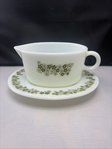 Vintage pyrex green spring - pyrex,