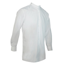 British Forces Collarless Mess Dress Tunic Shirt, White