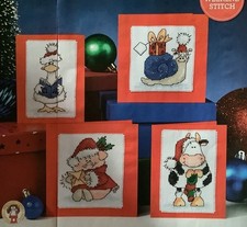 Cross Stitch Chart - Margaret Sherry’s Festive Animals Cards
