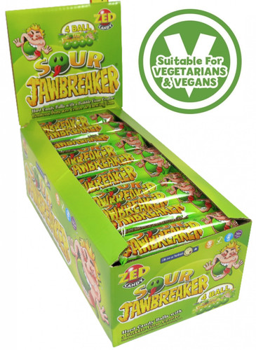 Zed candy sour jawbreakers - candy,