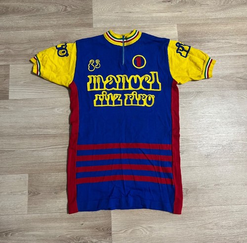 Vintage wool cycling jersey - wool,