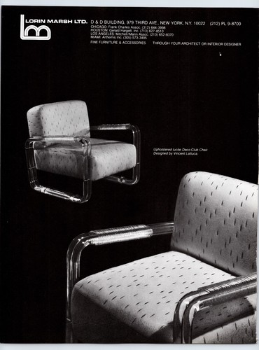 Lorin marsh lucite chair - chair, 1979