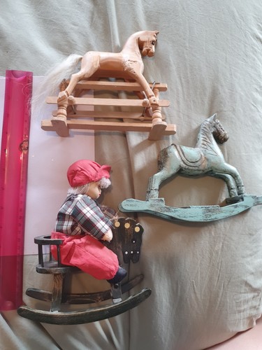 3wooden rocking horse - 3wooden,