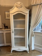 Laura Ashley Single Wire Mesh Door Armoire In Ivory