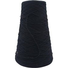 Vintage 2/24 Courtaulds Acrylic Weaving knitting Cone Yarn Licorice 00022