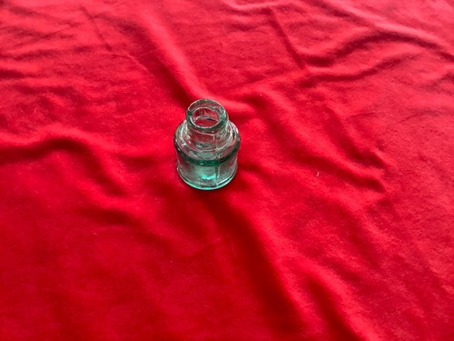 Vintage glass inkwell - glass,