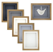 3D Box Oak RECTANGLE Picture Photo Frame Memorabilia Medal Object Hobby DVD CD