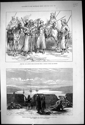 Antique print 1877 war - 1877,