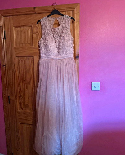 Quiz pink lace tulle beaded - quiz,