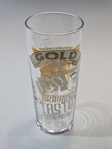 Wychwood gold pint glass - wychwood,
