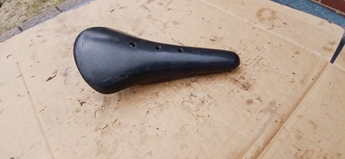 Bmx seat saddle black old - ,