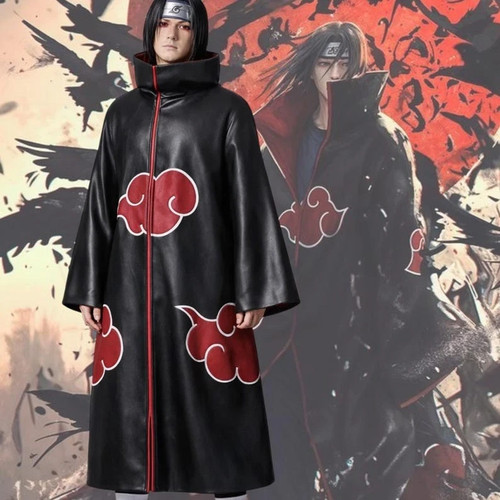 Naruto akatsuki black - naruto, leather