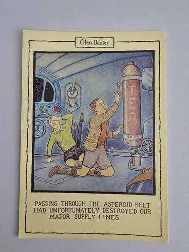 Glen baxter vintage postcard - baxter,