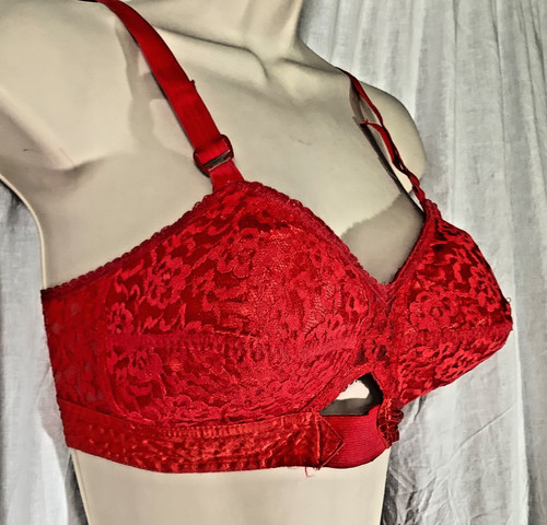 Vintage lovable bra red lace - vintage,