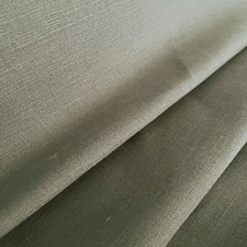 Laura Ashley Austen Fabric Pale Charcoal Linen Cotton Plain Curtains Upholstery