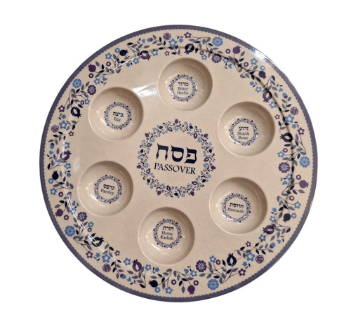 Plate passover seder - passover,