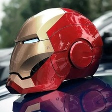 Iron Man 1:1 Cosplay Helmet Marvel Avengers Wearable Led Light Ironman Mask New