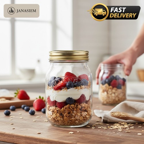 High quality 500ml glass jar - glass,