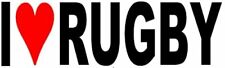 I Love Rugby Vinyl Decal Sticker for Car/Window/Wall