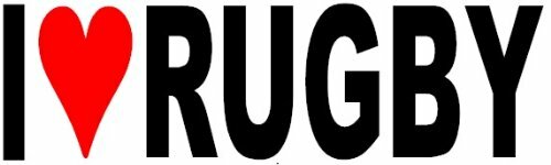 Love rugby vinyl decal - rugby,