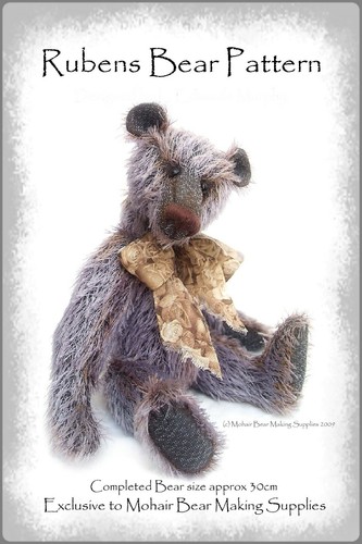 Ooak mohair teddy bear - mohair,