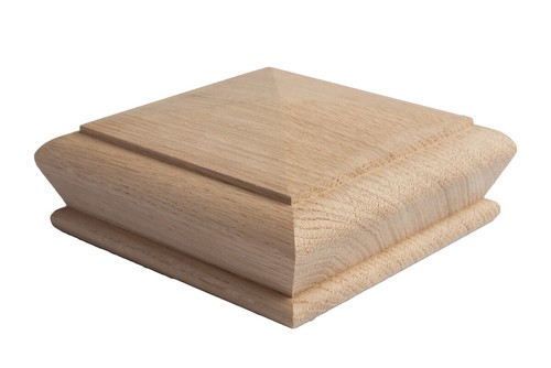 Stair newel post cap pyramid - newel,