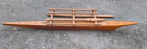 Vintage carved wooden tiki - vintage,