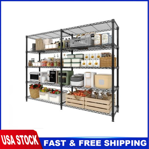 Metal storage shelves - storage, 5-tier