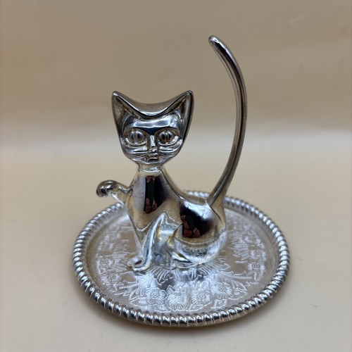 Vintage seba cat silver - cat, plated