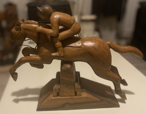 Hand carved wooden racing - carved,
