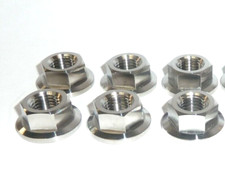 Honda VFR750R RC30 1998-92 TITANIUM GR5 REAR SPROCKET NUTS KIT 6 NUTS M8 NO RUST