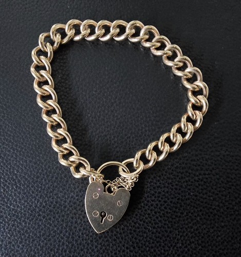 Vintage 9ct yellow gold heavy - gold,