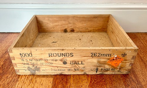 Vintage wooden ammunition box - vintage,