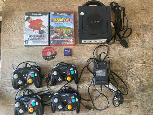 Gamecube console all wires - gamecube,