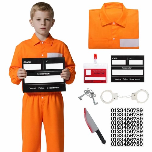 Kids unisex prisoner costume - unisex,