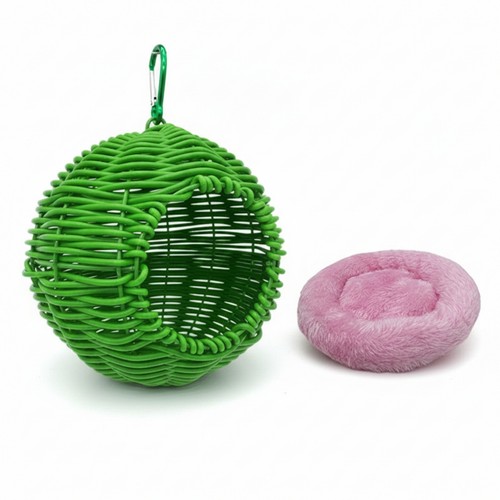 Faux rattan bird nest - bird,