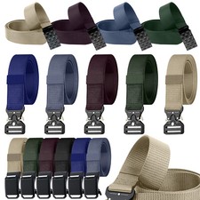 Waist Belt Men Tactical Release Work Army Military Webbing Quick Release Buckle