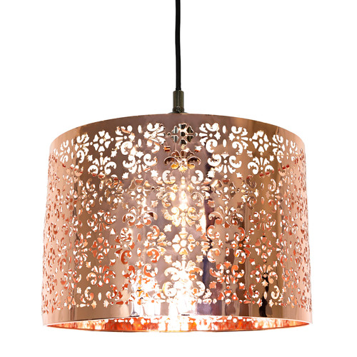 Moroccan designed shiny copper - designed,