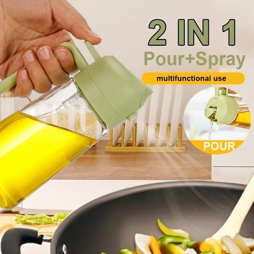 Oil spray bottle - 2-in-1,