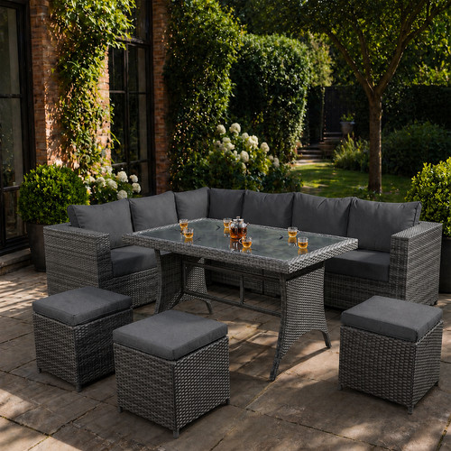 Outdoor seater rattan - rattan, dining